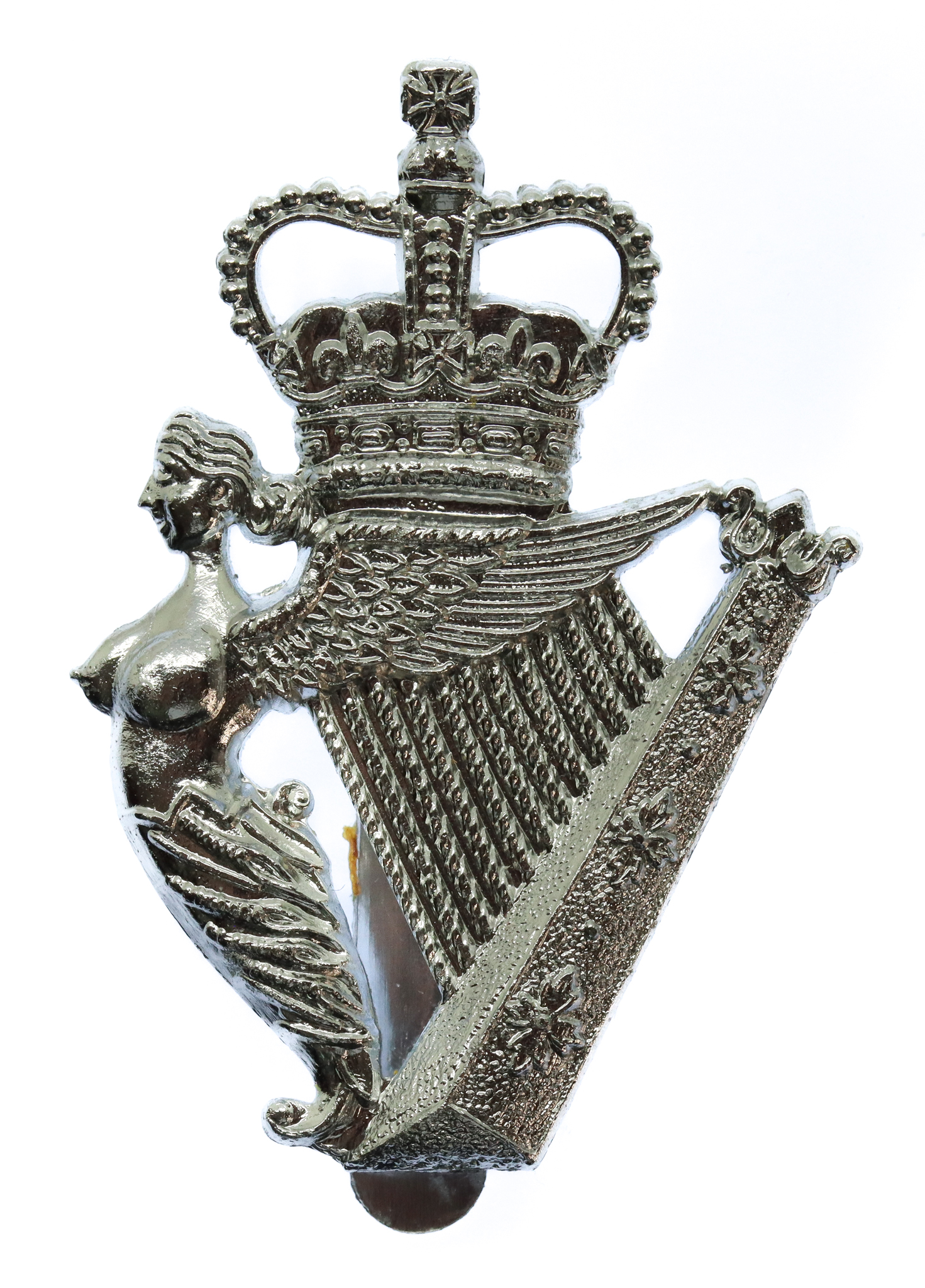 Royal Irish Regiment Anodised (Staybrite) Cap Badge