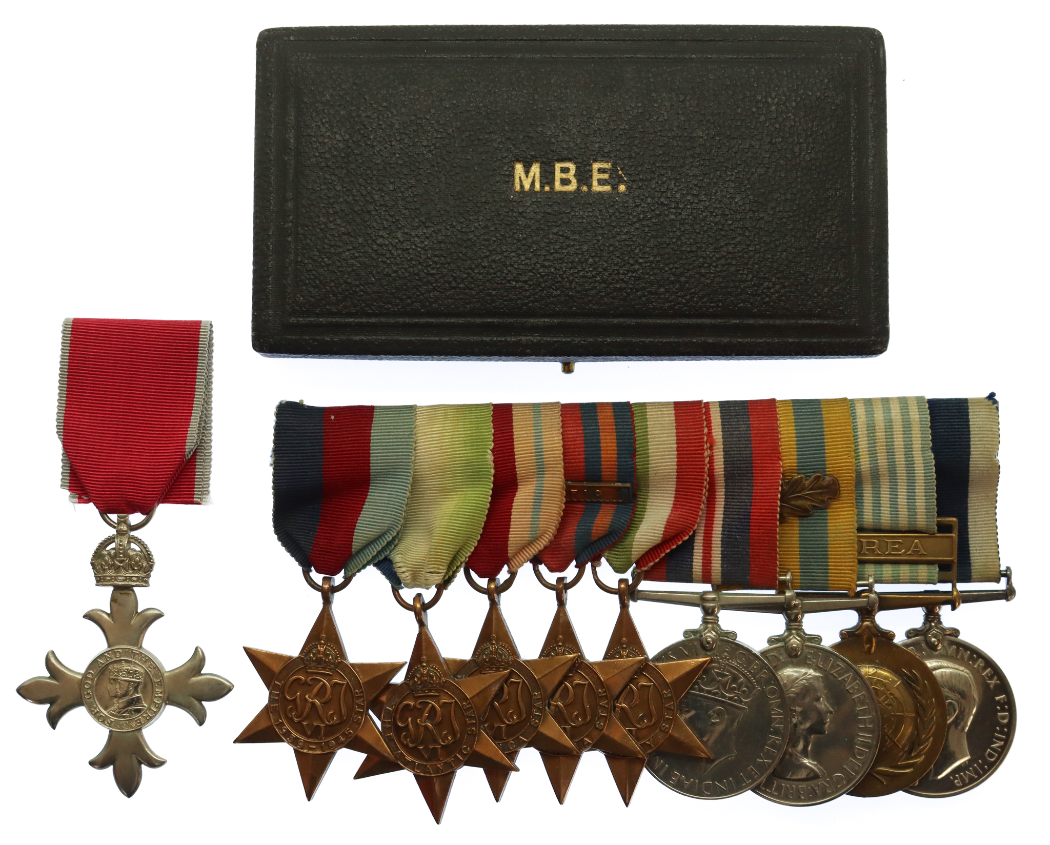 MBE (Civil), WW2 and Korean War Mentioned in Despatches Long Service Medal Group of Ten - Lieutenant Commander Frank Water Denny, Royal Navy