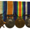 WW1 1914 Mons Star, British War Medal, Victory Medal and Royal Naval LS&GC Medal Group of Four - Pte. A. Budd, Royal Marine Light Infantry & Royal Marine Brigade