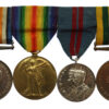 WW1 British War Medal, Victory Medal, 1911 Coronation Medal and Territorial Force War Medal Group of Four - Q.M. & Major J.H. Hiland, Royal West Kent Regiment & Loyal North Lancashire Regiment