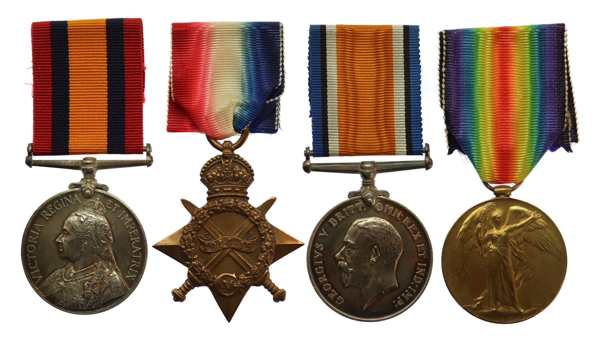 Queen's South Africa Medal and WW1 1914-15 Star Trio - Chief Writer Ralph Jones, Royal Navy