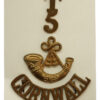 5th Territorial Bn. Duke of Cornwall's Light Infantry (T/5/Bugle/CORNWALL) Shoulder Title