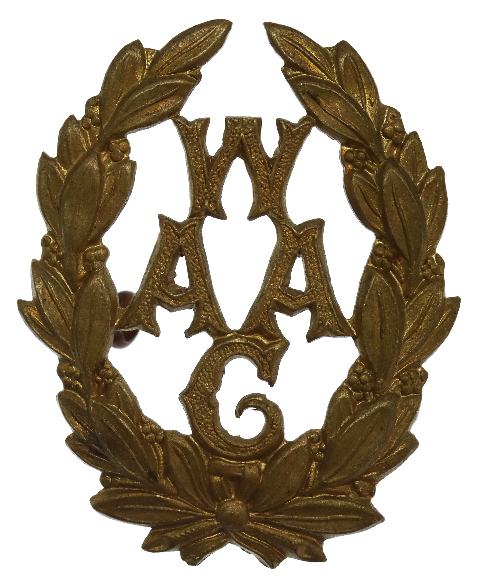 Women's Army Auxiliary Corps (W.A.A.C.) Cap Badge