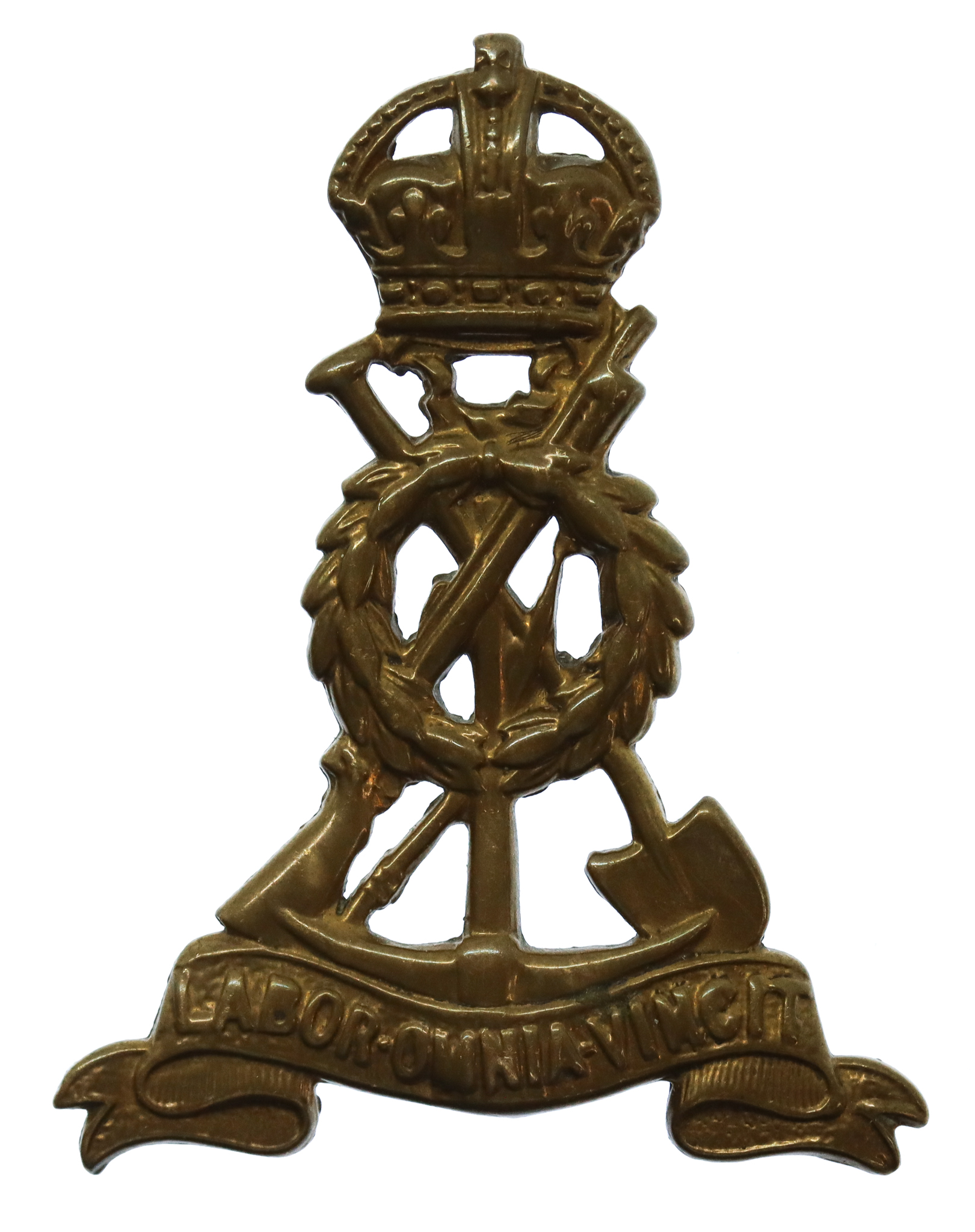 Pioneer Corps Cap Badge - King's Crown