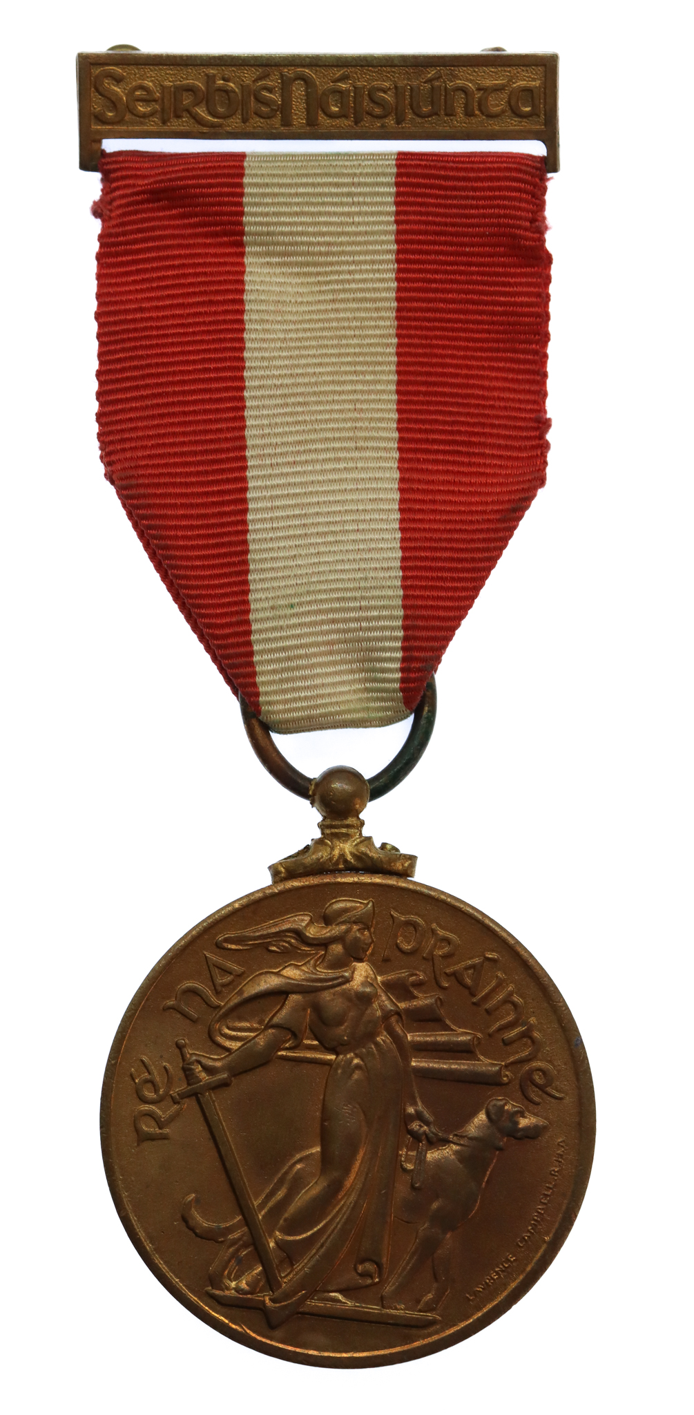 Ireland Emergency Service Medal 1939-1946 Military Volunteer Aid Division Irish Red Cross (Ranna Cabhair Deontaca Cumann Croise Deirge Na H-Eireann)