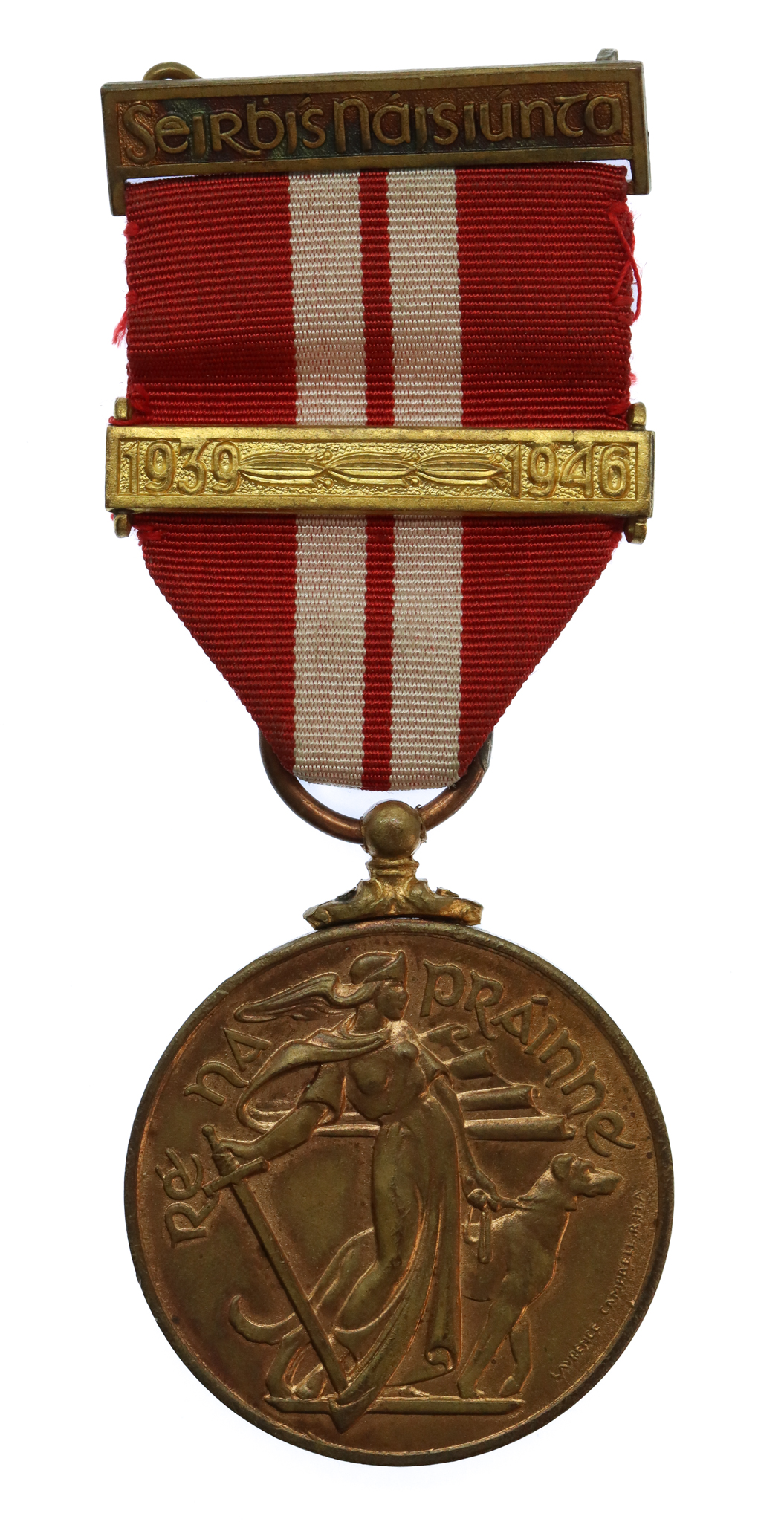 Ireland Emergency Service Medal 1939-1946 Marine Service with Bar 1939-1946 (An Slua Muiri)