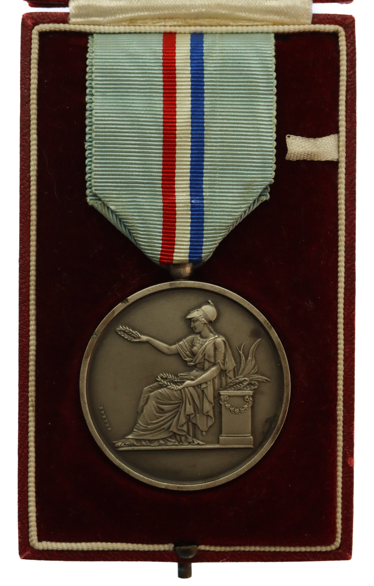 France Alliance Francaise Medal in Fitted Case