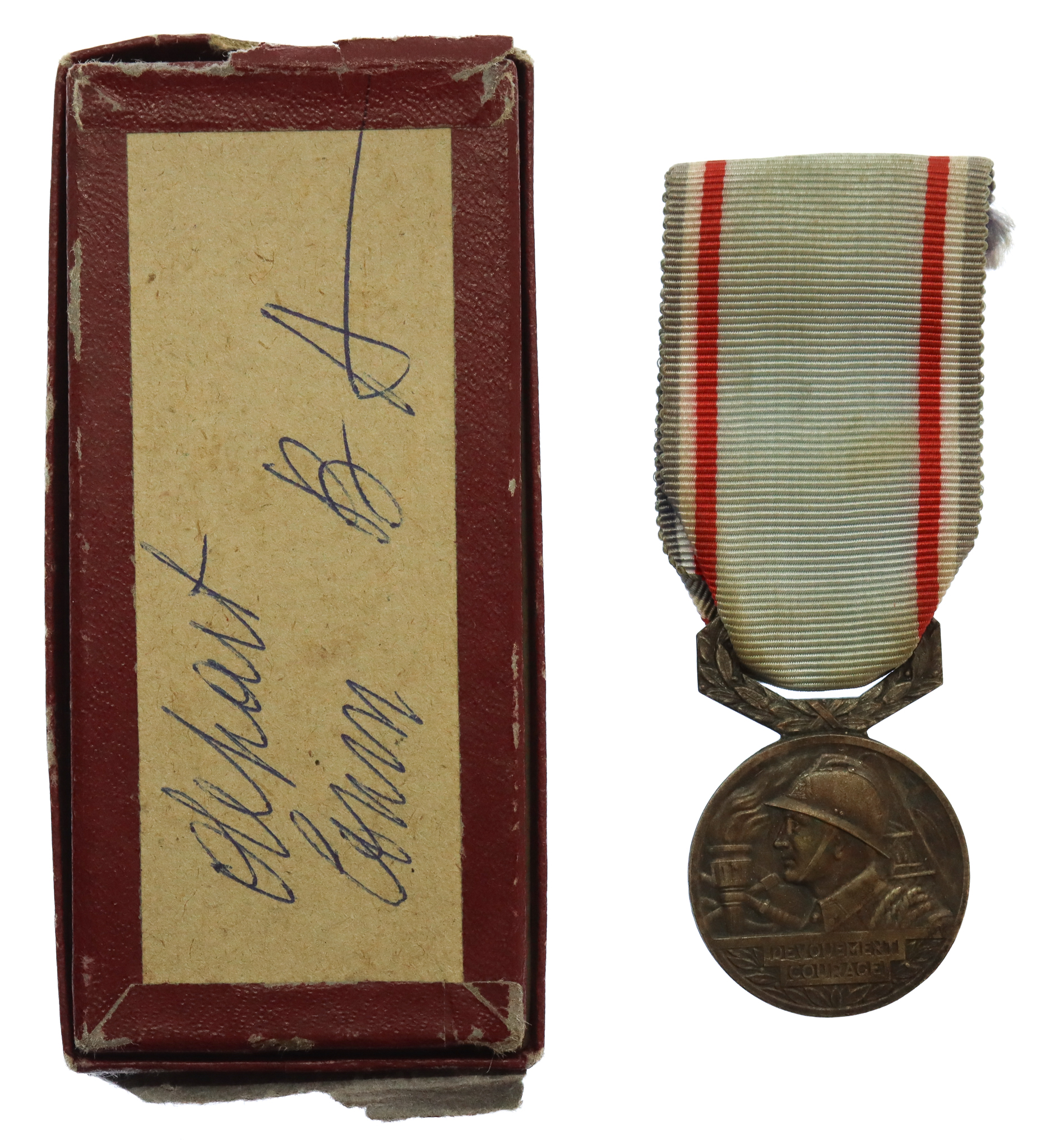 France Pas de Calais Medal for Dedication and Courage - 1930