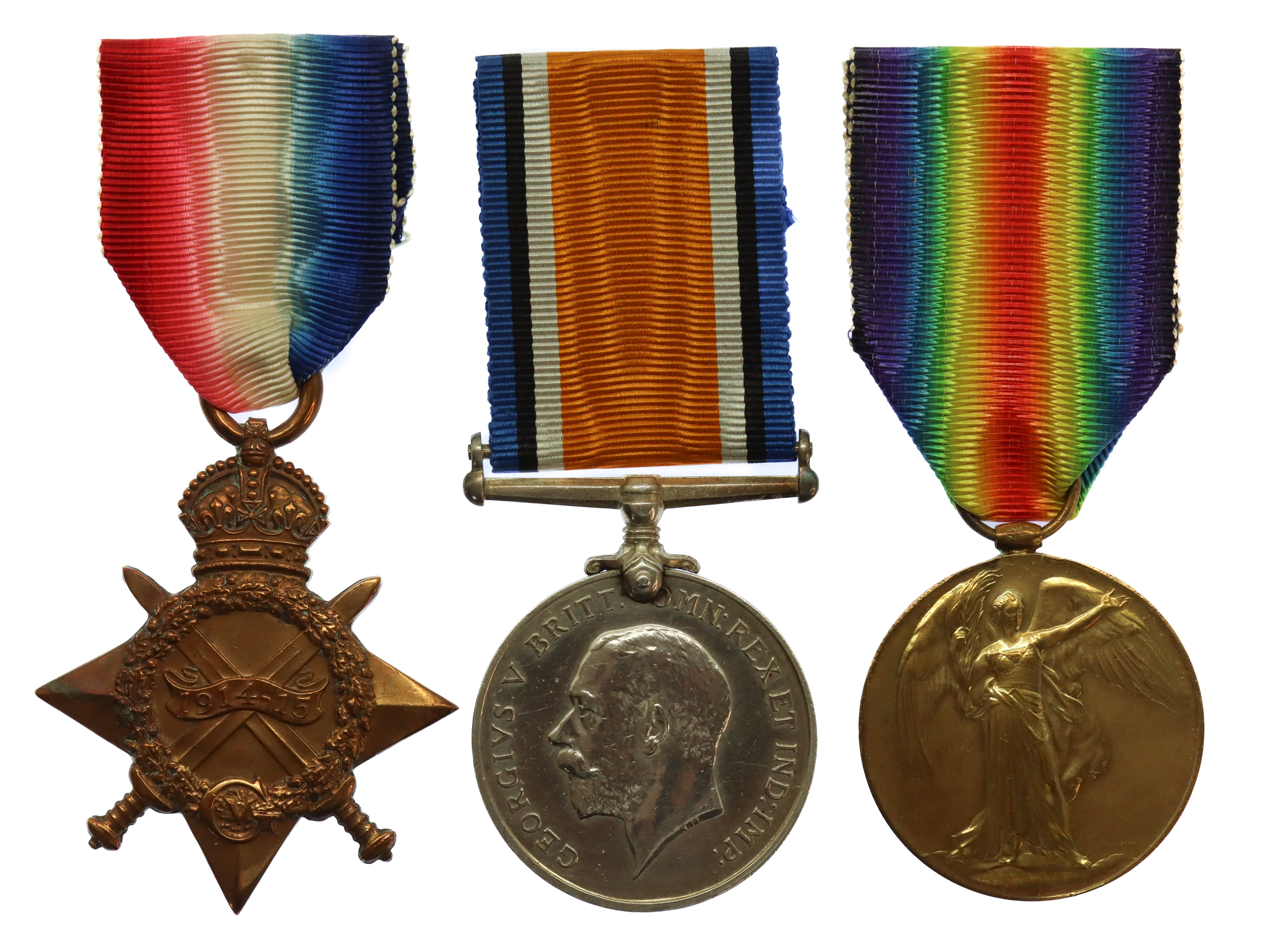 WW1 1914-15 Star Medal Trio - Warrant Shipwright Trethowan Jeffery, Royal Navy
