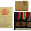 WW2 HMS Hurworth Casualty Medal Group - Sick Berth Attendant W.H. Daniels, Royal Navy - K.I.A. 22/10/43