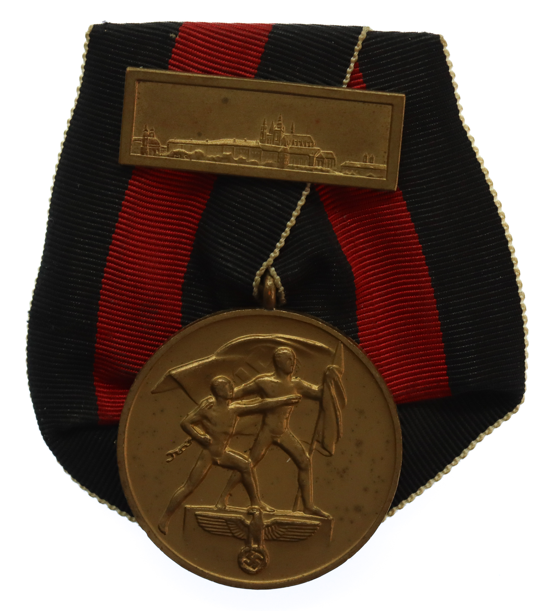 Germany Medal for 1st October 1938 Commemorative Sudentenland With Bar 