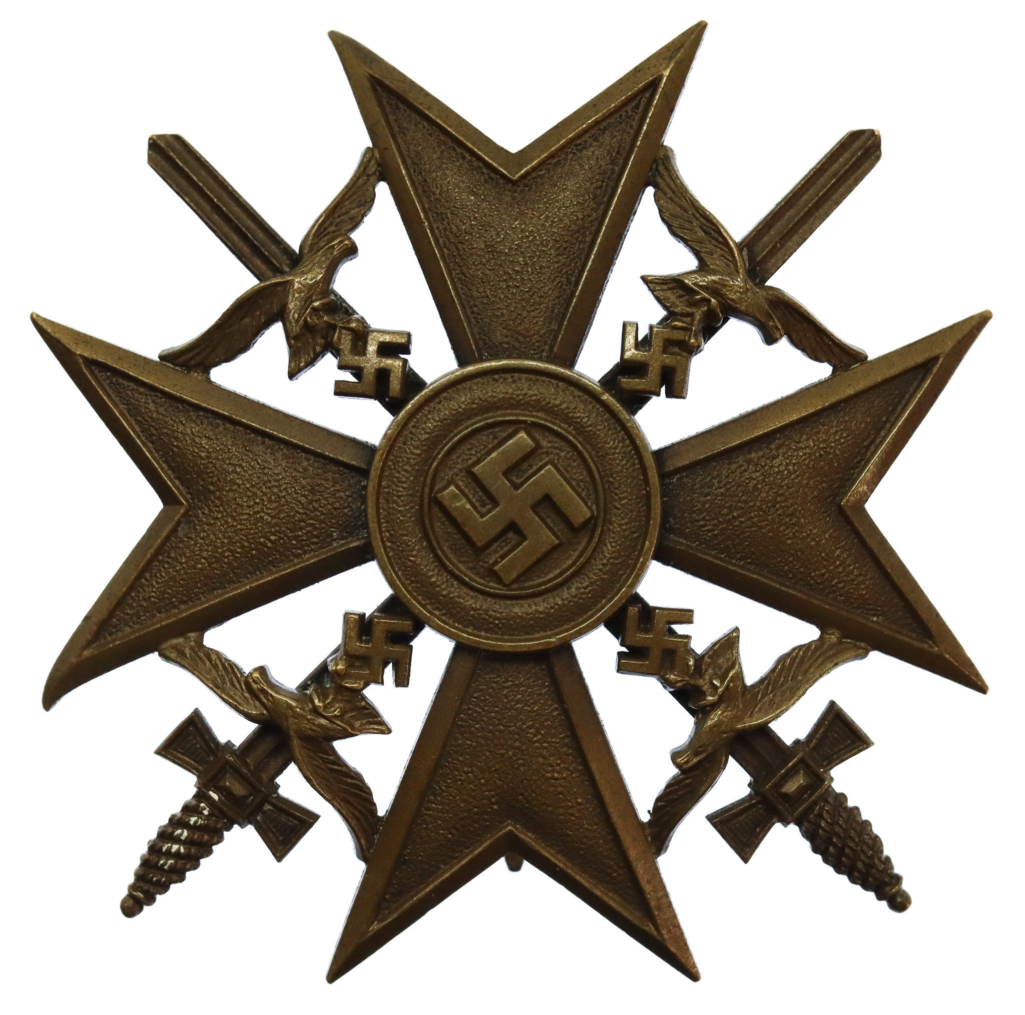 Germany Spanish Cross With Swords - Bronze
