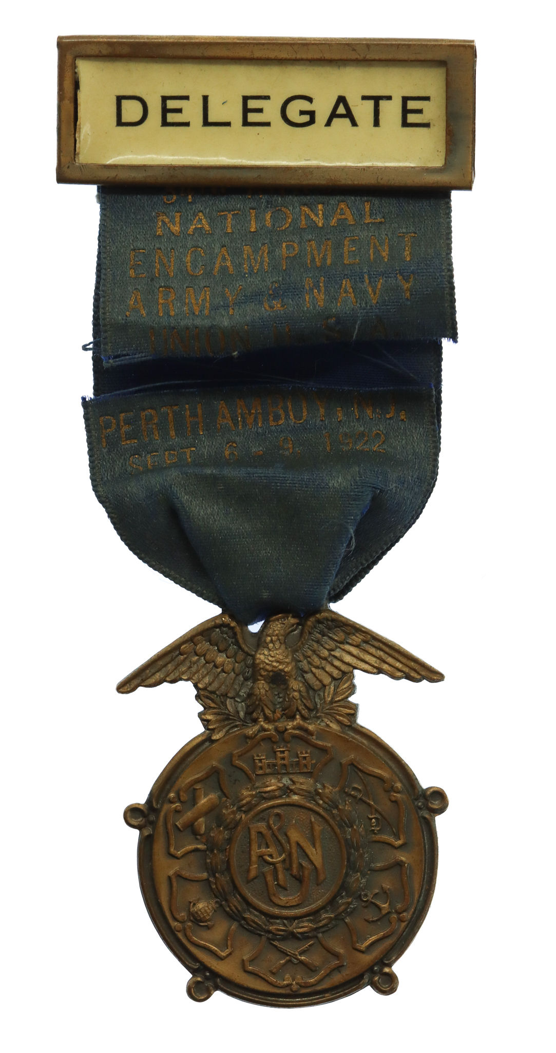 U.S.A. Army and Navy Union 1922 Encampment Medal