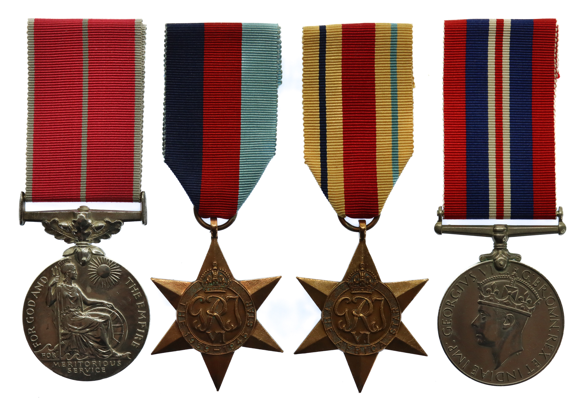 WW2 British Empire Medal Group of Four - Master-At-Arms F.A. Bicknell, Royal Navy