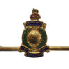 Royal Marines Enamelled Sweetheart Brooch - King's Crown