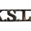 King's Shropshire Light Infantry (K.S.L.I.) Chrome Shoulder Title
