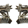 Pair of Light Dragoons Anodised (Staybrite) Collar Badges