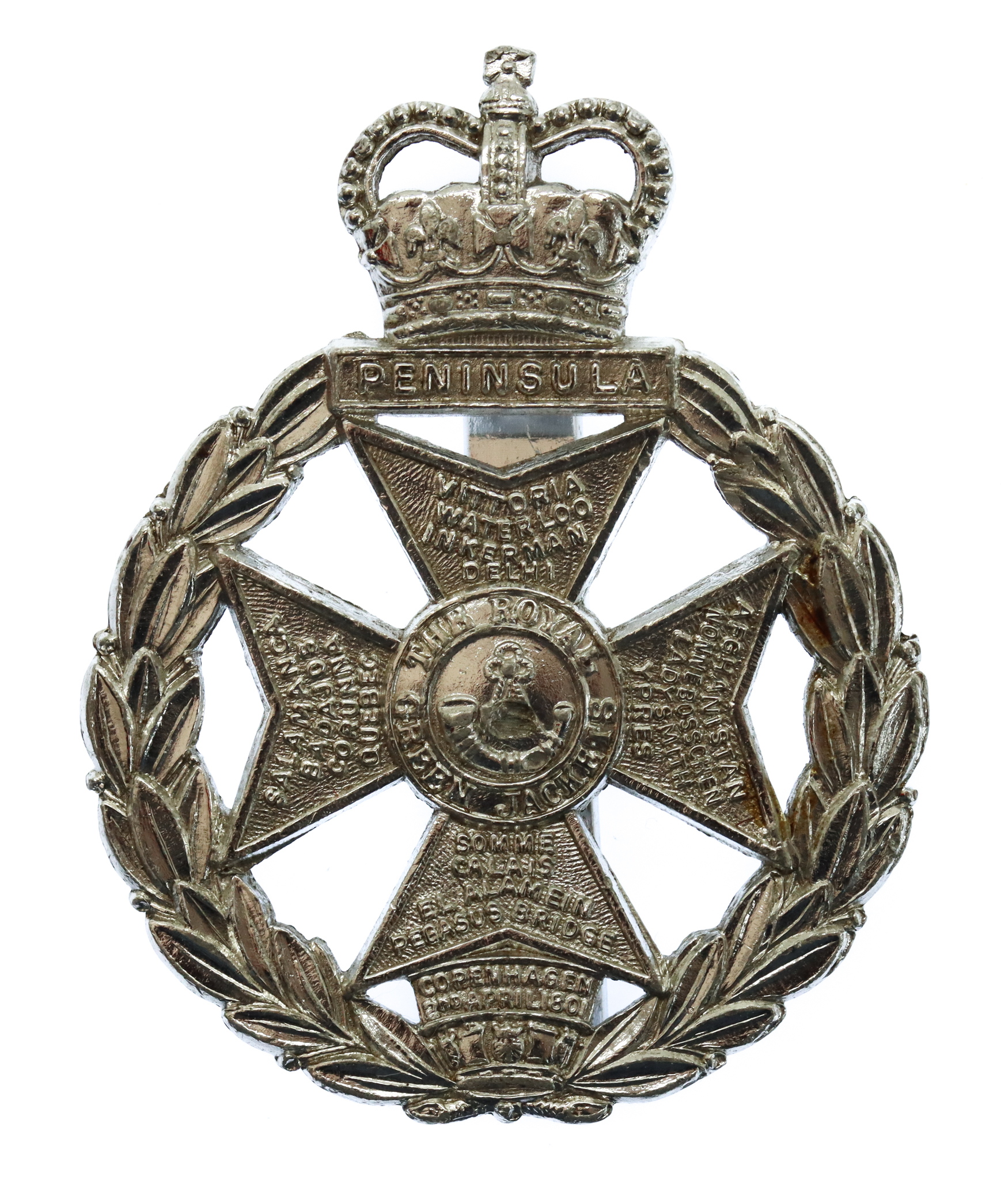 Royal Green Jackets Anodised (Staybrite) Cap Badge
