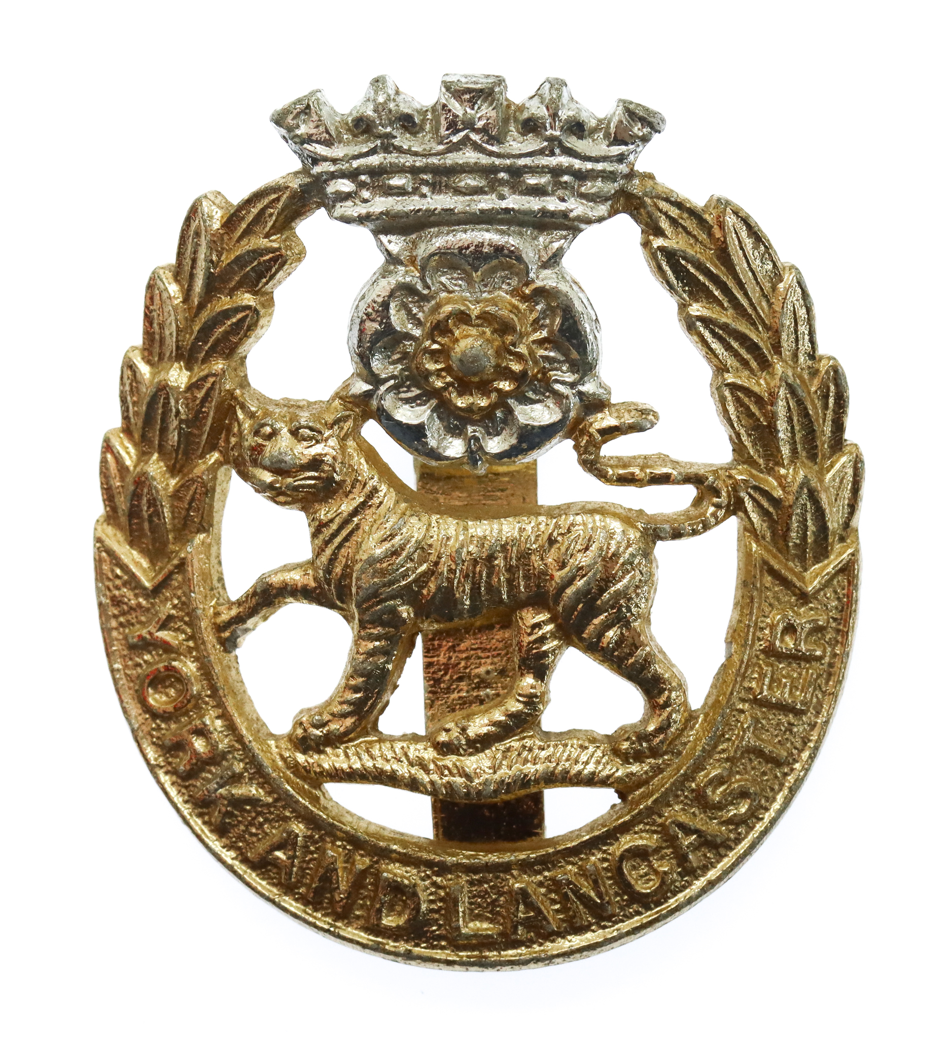 York & Lancaster Regiment Anodised (Staybrite) Cap Badge