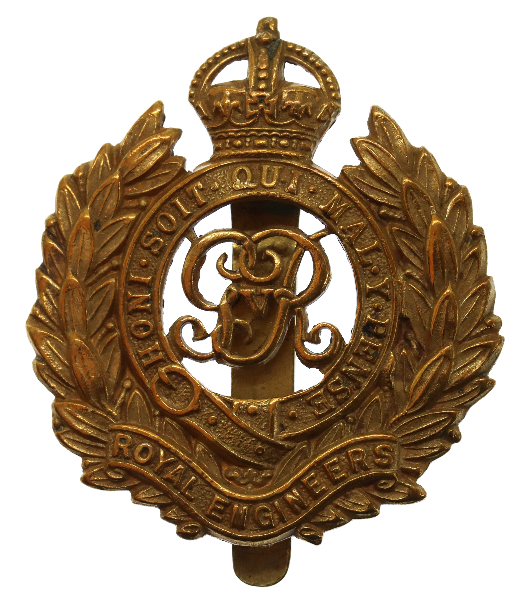 George V Royal Engineers Cap Badge