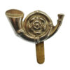 King's Own Yorkshire Light Infantry (K.O.Y.L.I.) White Metal Cap Badge