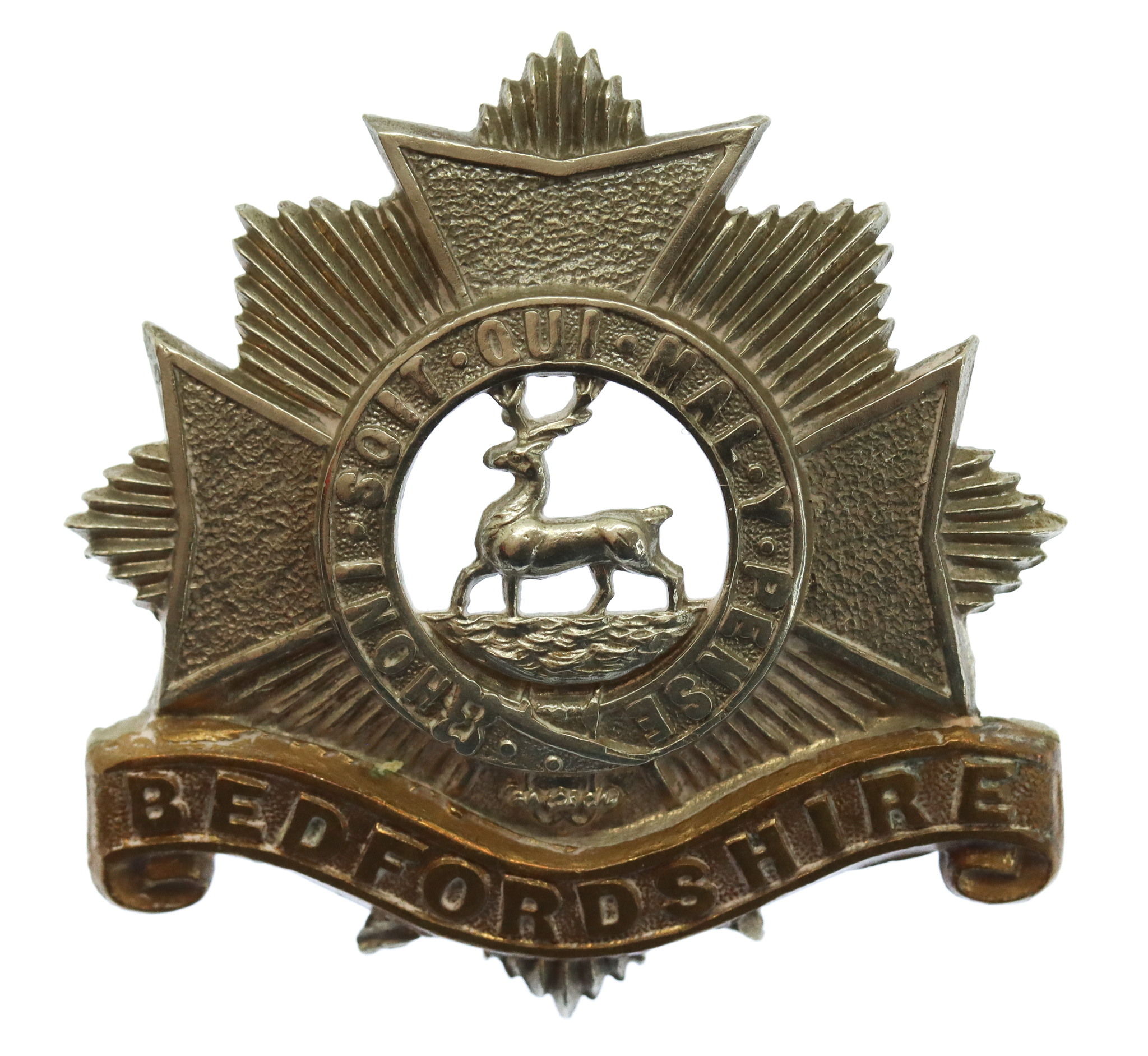 Victorian/Edwardian Bedfordshire Regiment Cap Badge 