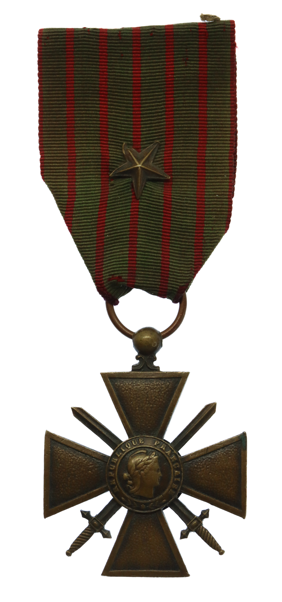 France WW1 Croix De Guerre 1914-1916 With Bronze Star