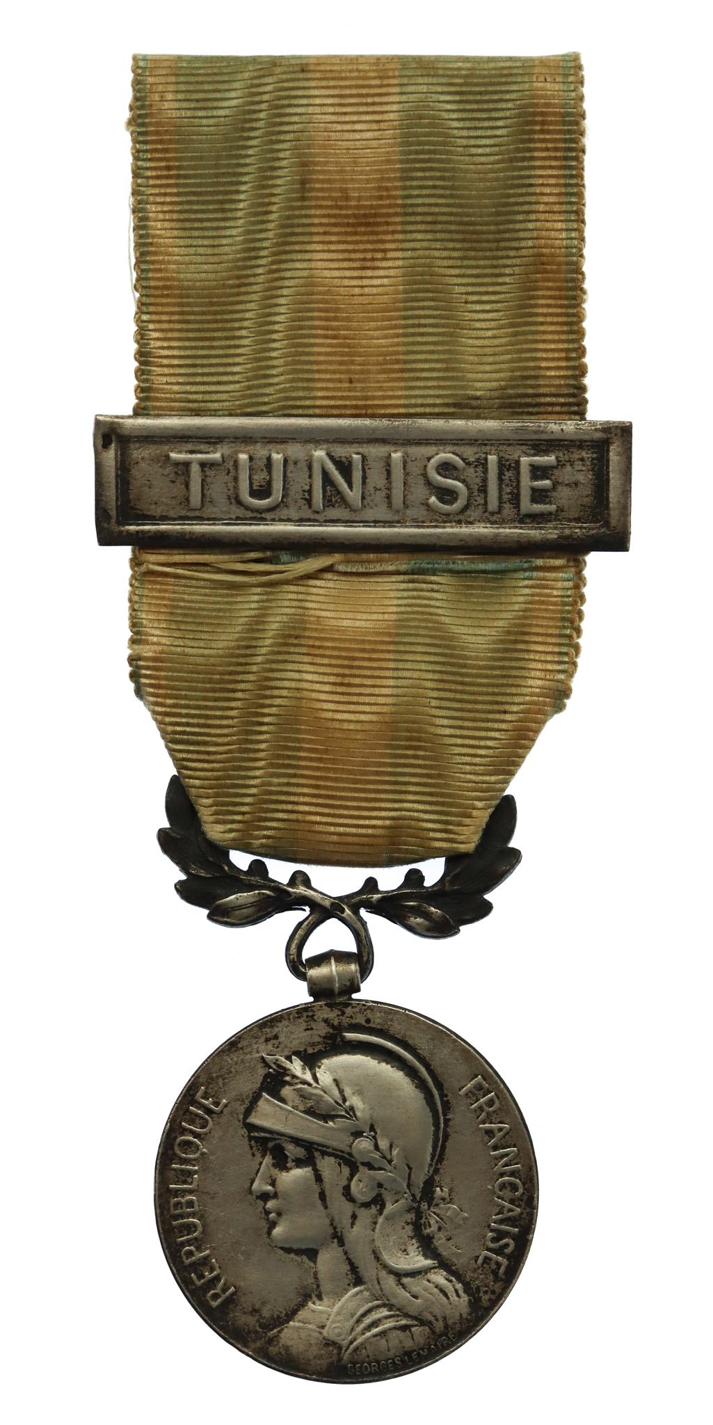 France Colonial Medal With Bar For Tunisie