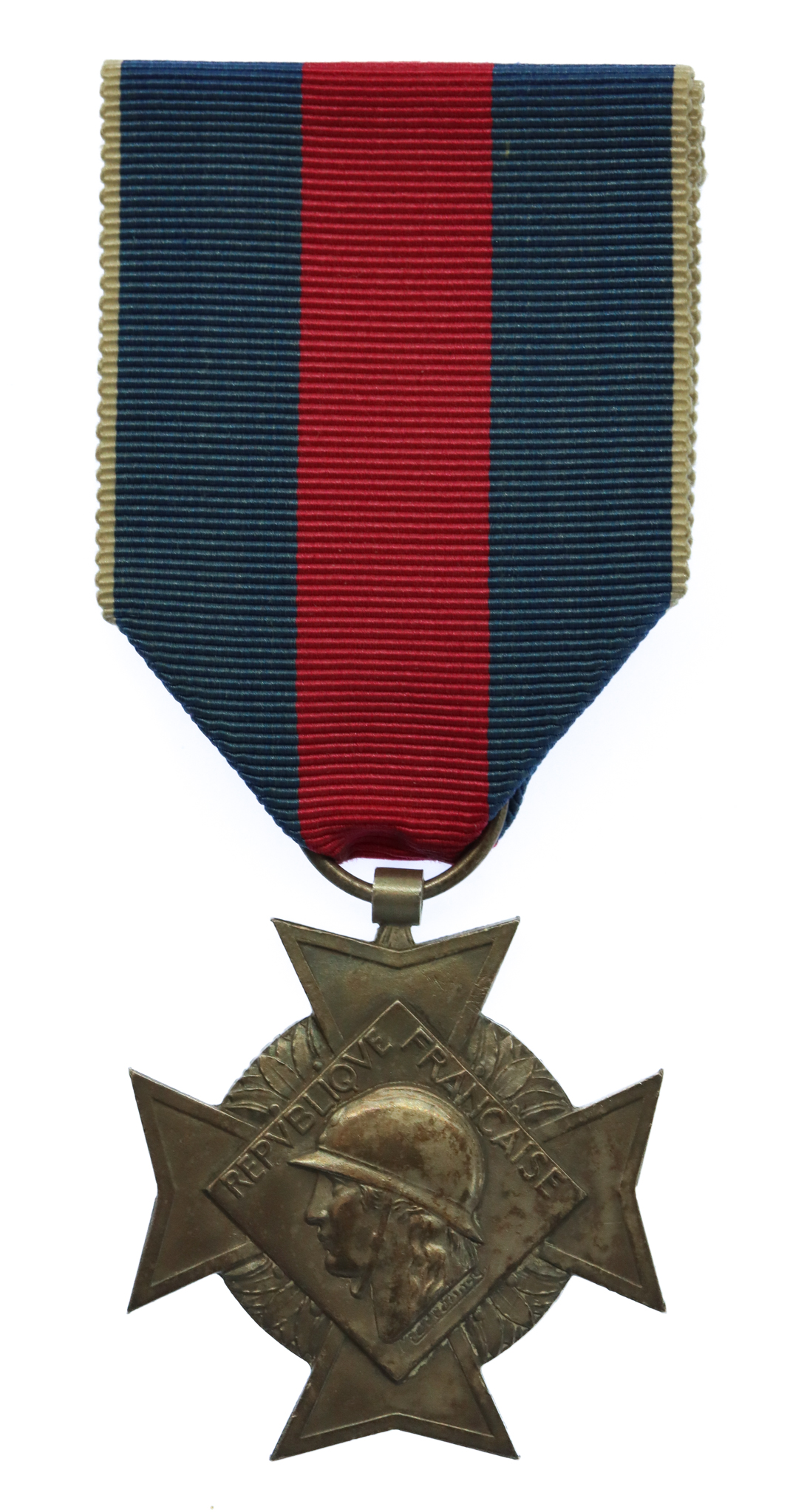 France Cross for Voluntary Military Service 1934 2nd Type 2nd Class - Silver