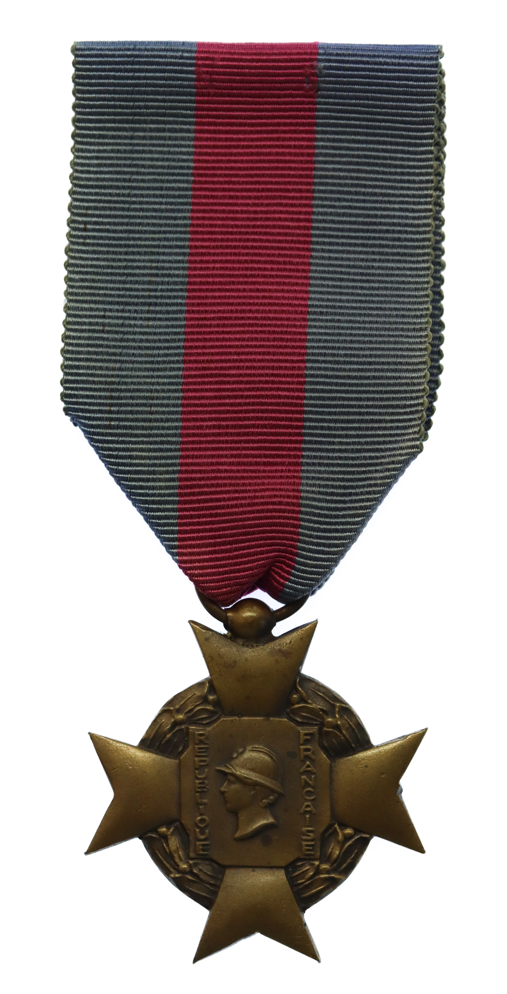 France Cross for Voluntary Miliary Service 1934 1st Type 3rd Class - Bronze