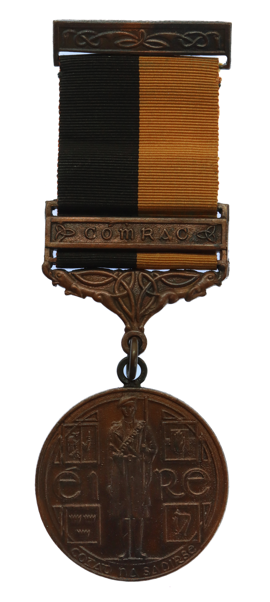 Ireland 1917-1921 Service Medal (Black and Tan) with Comrac Bar