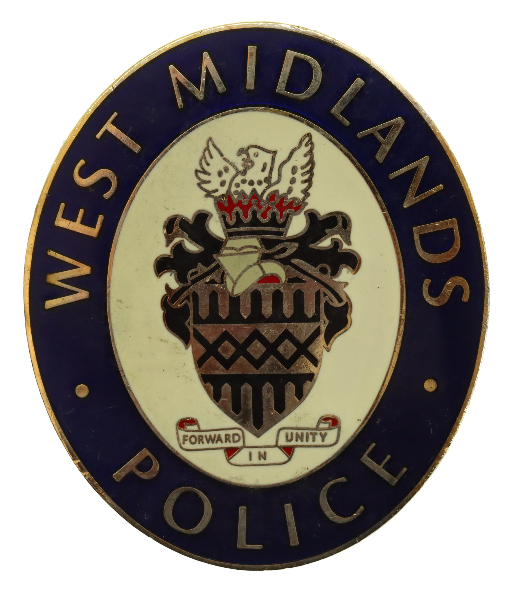 West Midlands Police Enamelled Warrant Card Badge