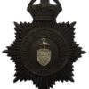 Burnley Borough Police Night Helmet Plate - King's Crown
