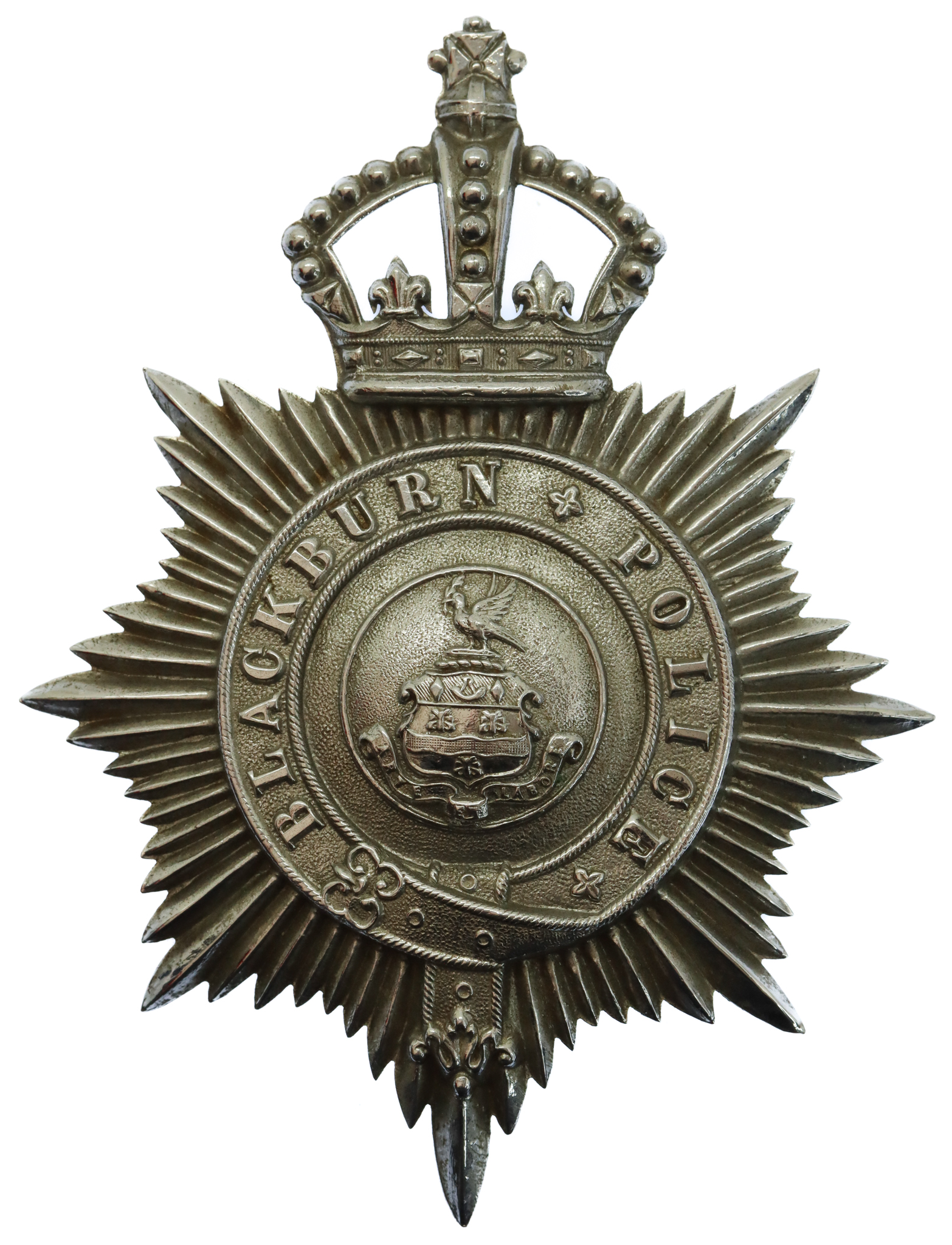 Blackburn Borough Police Helmet Plate