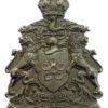 Leicester City Police Chrome Helmet Plate - King's Crown