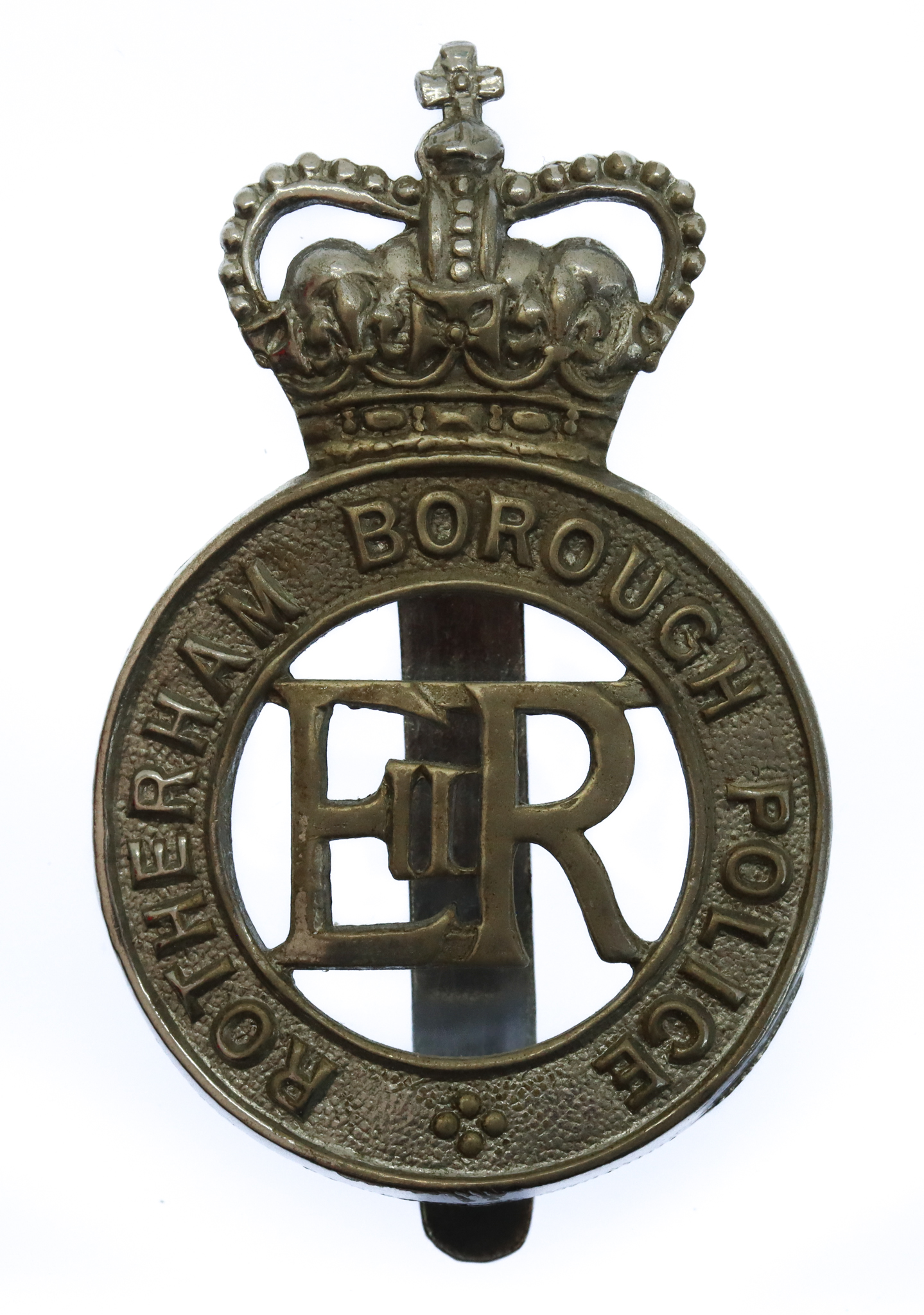 Rotherham Borough Police Cap Badge - Queen's Crown