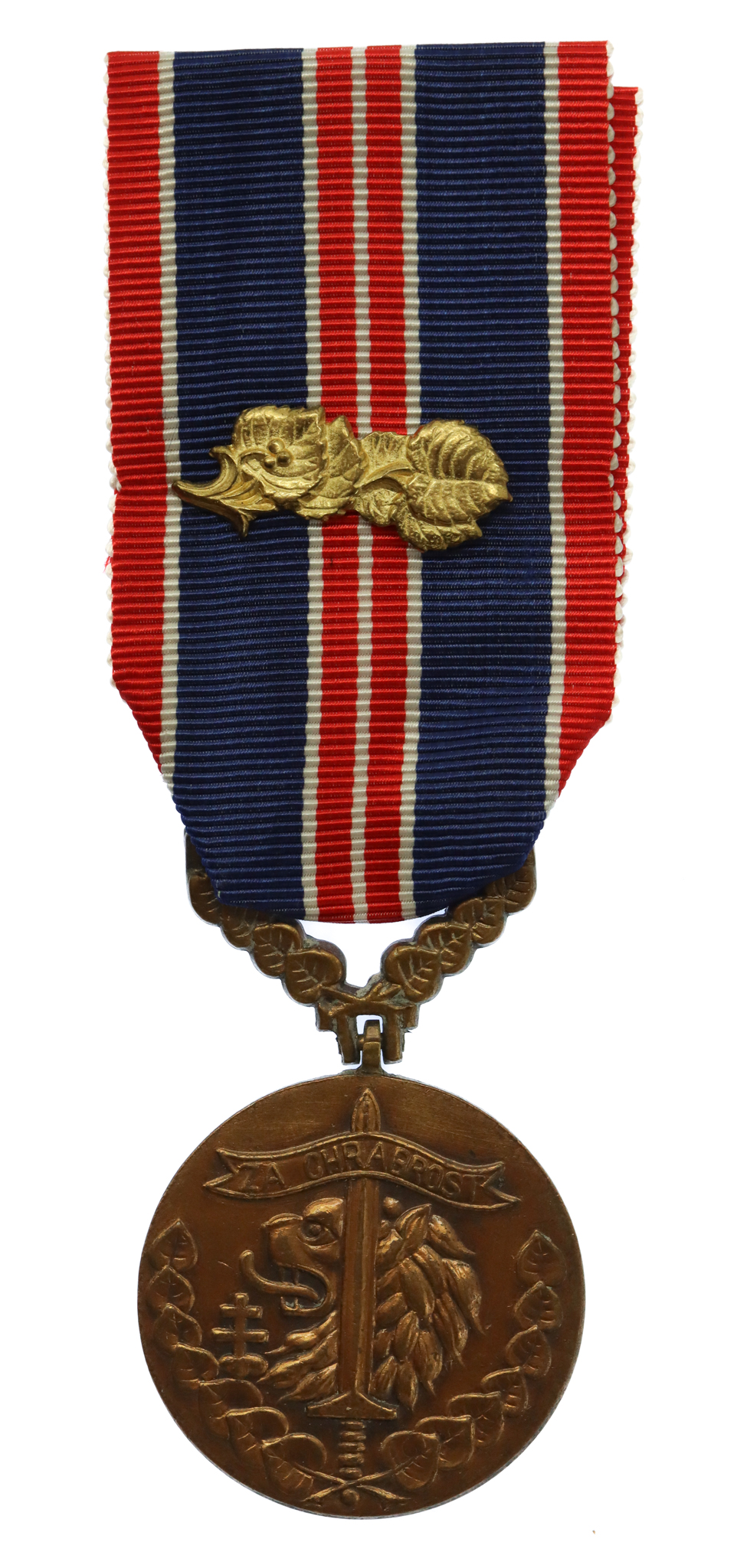 Czechoslovakia WW2 Medal for Gallantry with Bar