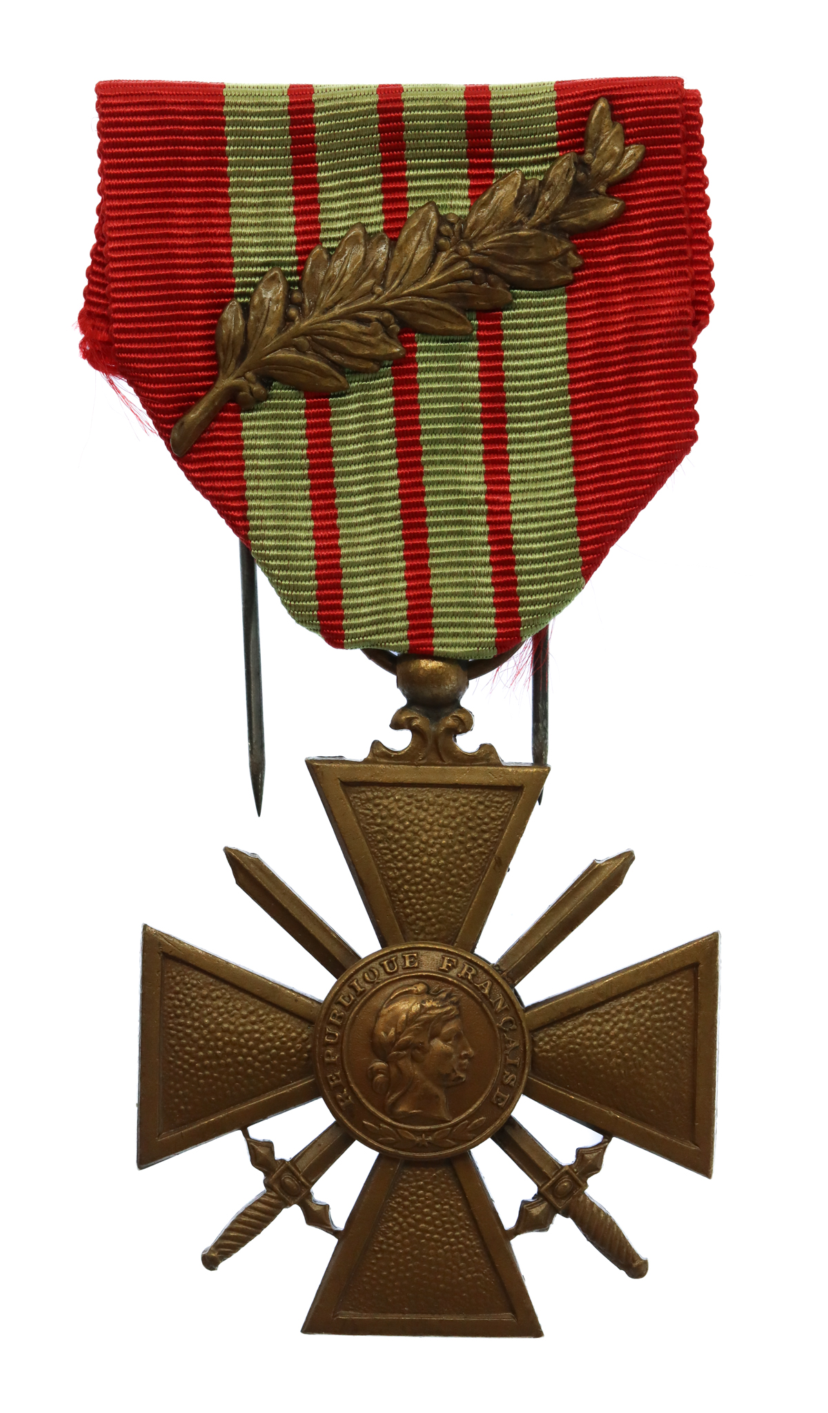 France WW2 Croix De Guerre 1939 with Laurel Spray