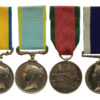 Baltic Medal, 1854 Crimea Medal, Turkish Crimea Medal and Royal Navy Long Service & Good Conduct Medal (Wide Suspender) Group of Four - Master at Arms Edwin Joseph Stevens, Royal Navy