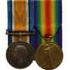 WW1 Prisoner of War Casualty British War & Victory Medal Pair - Pte. H. Lomas, 6th Bn. Durham Light Infantry (Previously Welsh Regt) - Died, 15/10/18