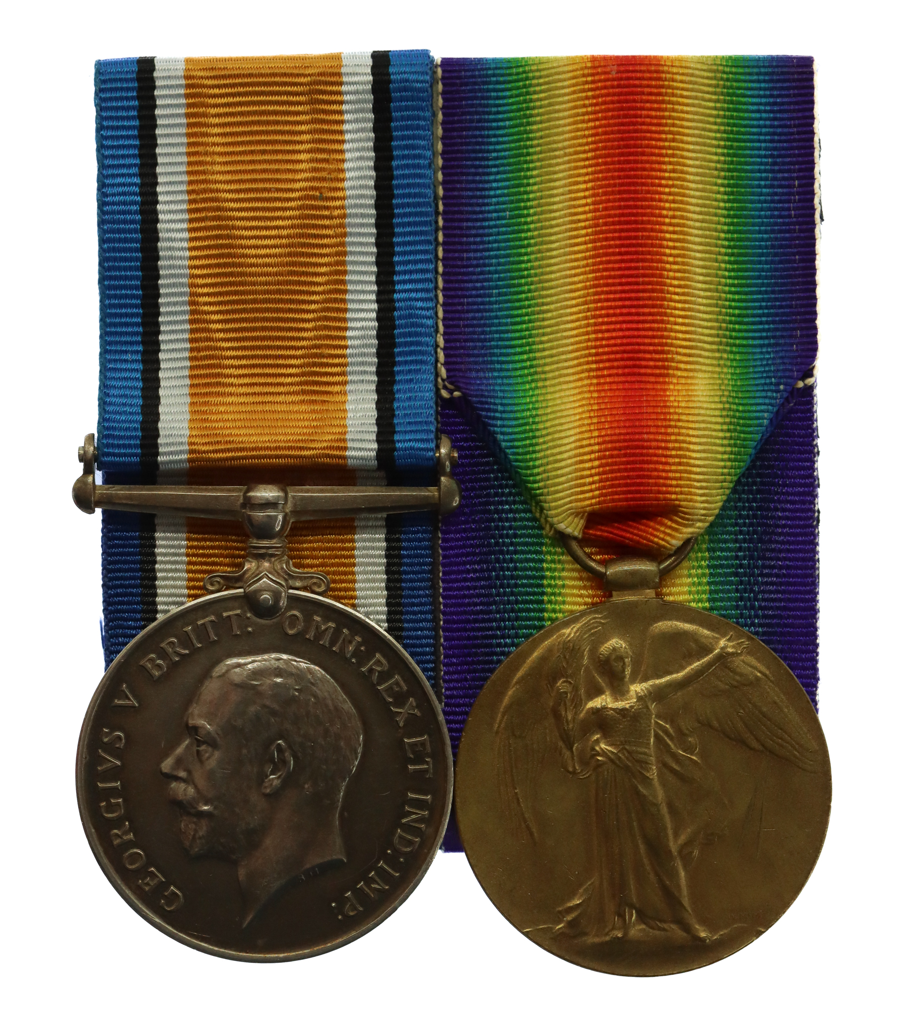 WW1 Prisoner of War Casualty British War & Victory Medal Pair - Pte. H. Lomas, 6th Bn. Durham Light Infantry (Previously Welsh Regt) - Died, 15/10/18
