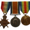 WW1 1914-15 Star Medal Trio - Sto.1. F. Salmon, Royal Navy