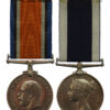 WW1 British War Medal and Victorian Royal Navy Long Service & Good Conduct Medal - Colour Sergt. E. Saunders, Royal Marine Artillery