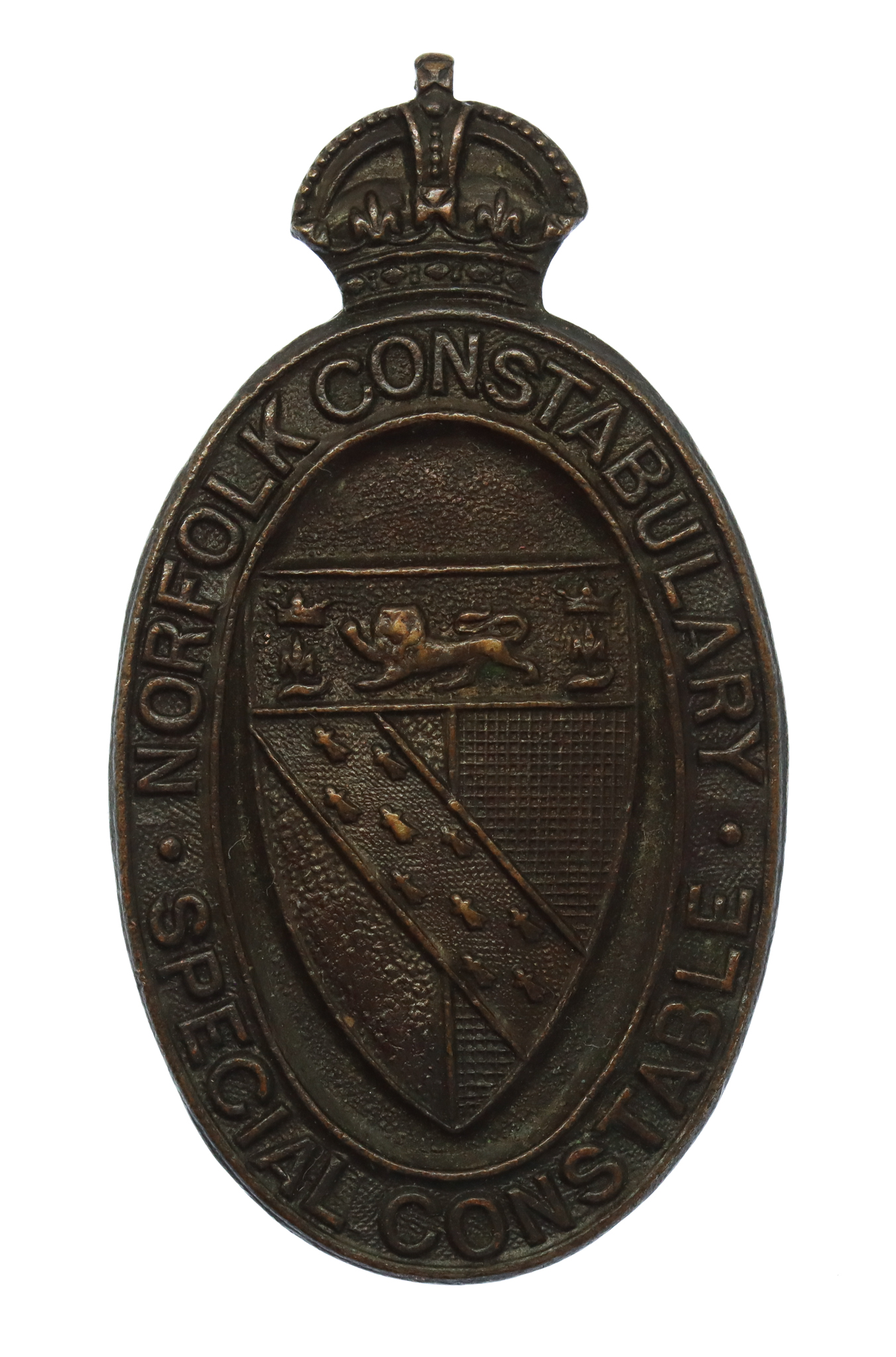 Norfolk Constabulary Special Constable Lapel Badge - King's Crown