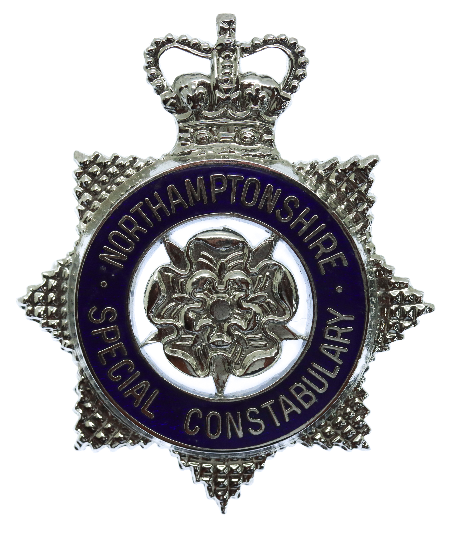Northamptonshire Special Constabulary Senior Officer's Enamelled Cap Badge - Queen's Crown