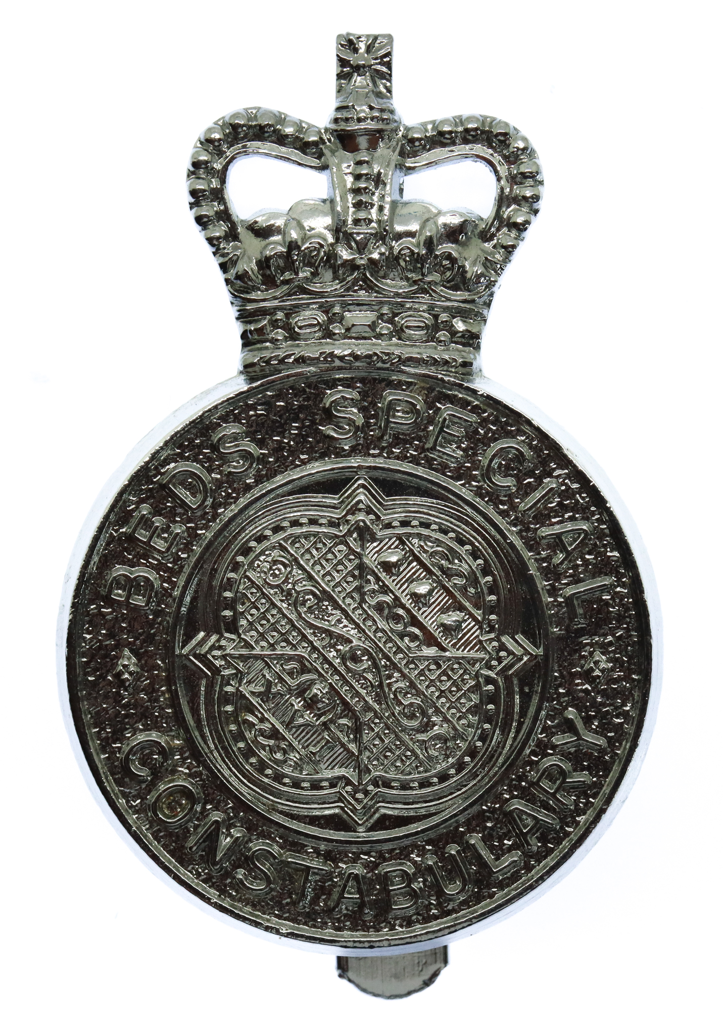 Bedfordshire Special Constabulary Cap Badge - Queen's Crown