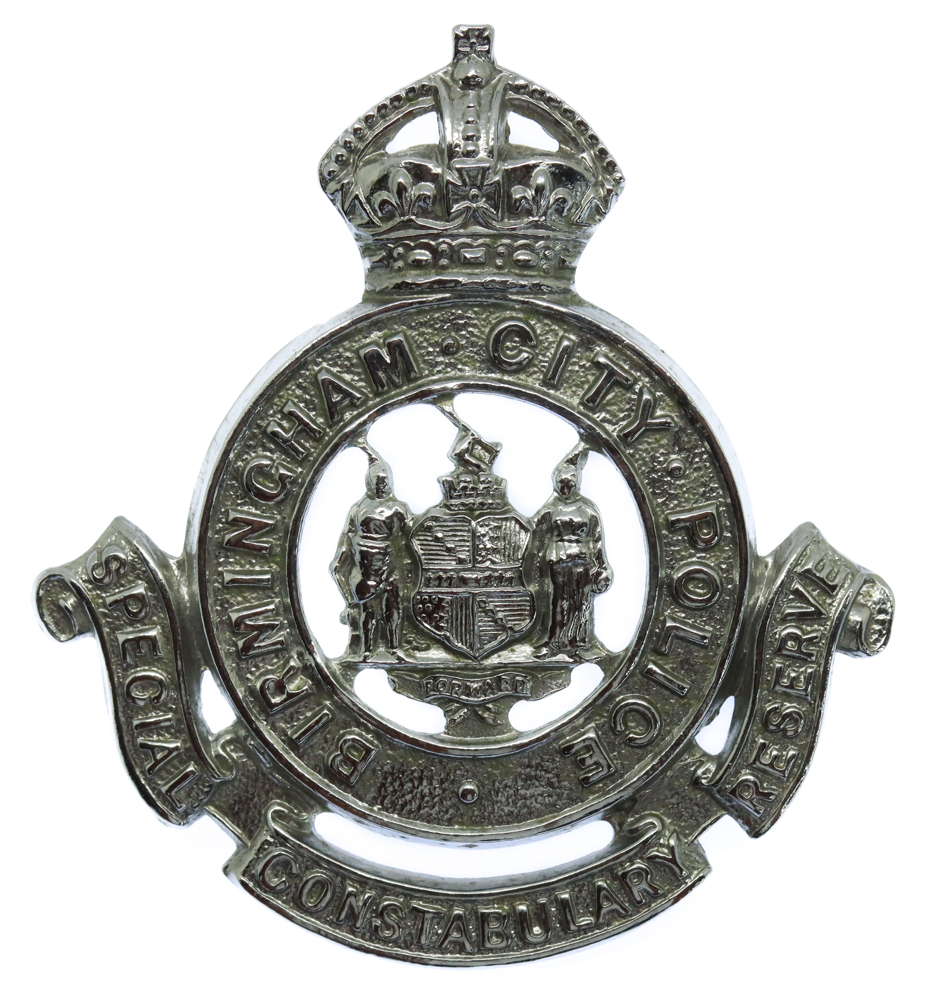 Birmingham City Police Special Constabulary Reserve Cap Badge - King's Crown