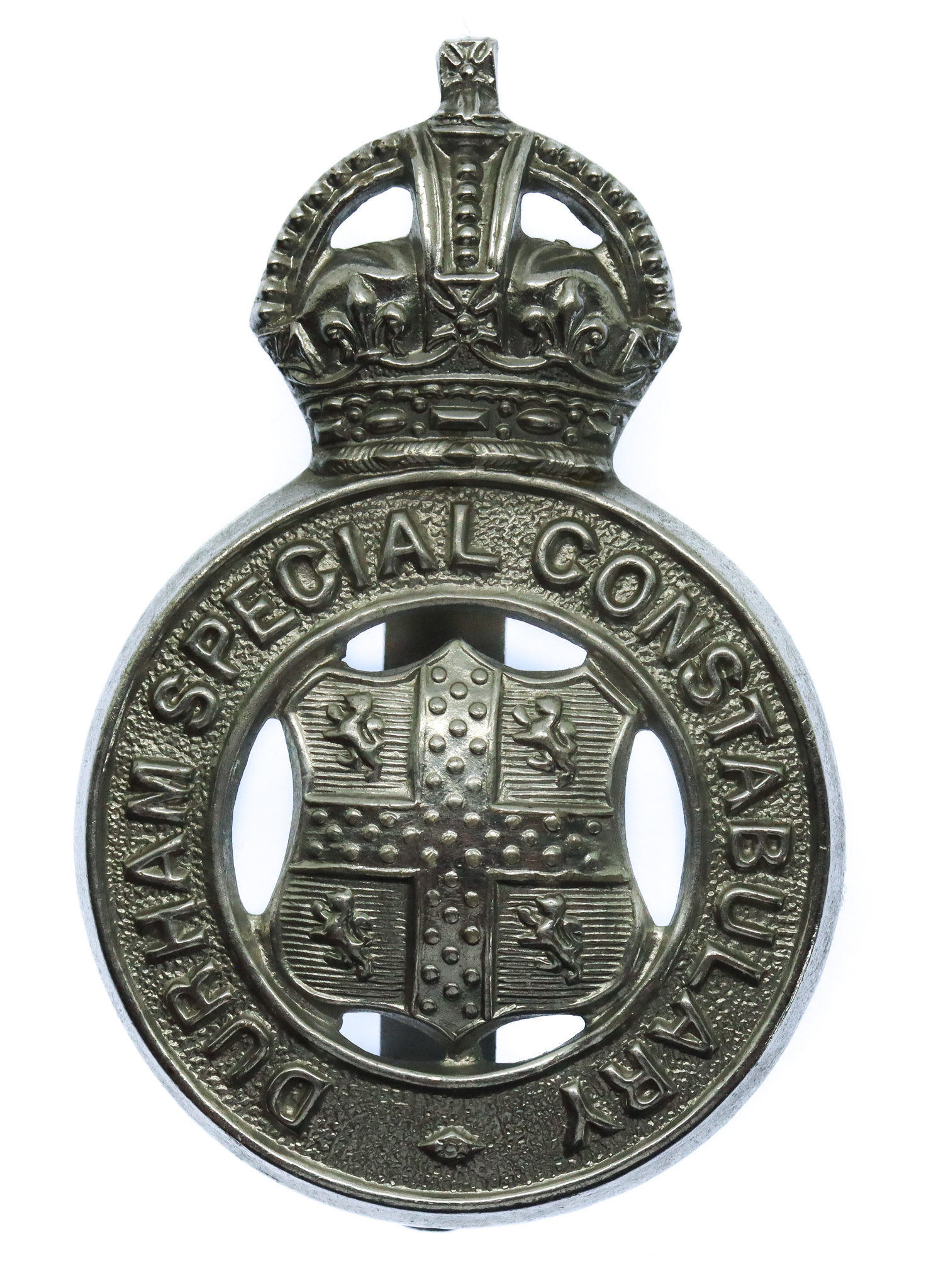 Durham Special Constabulary Cap Badge - King's Crown