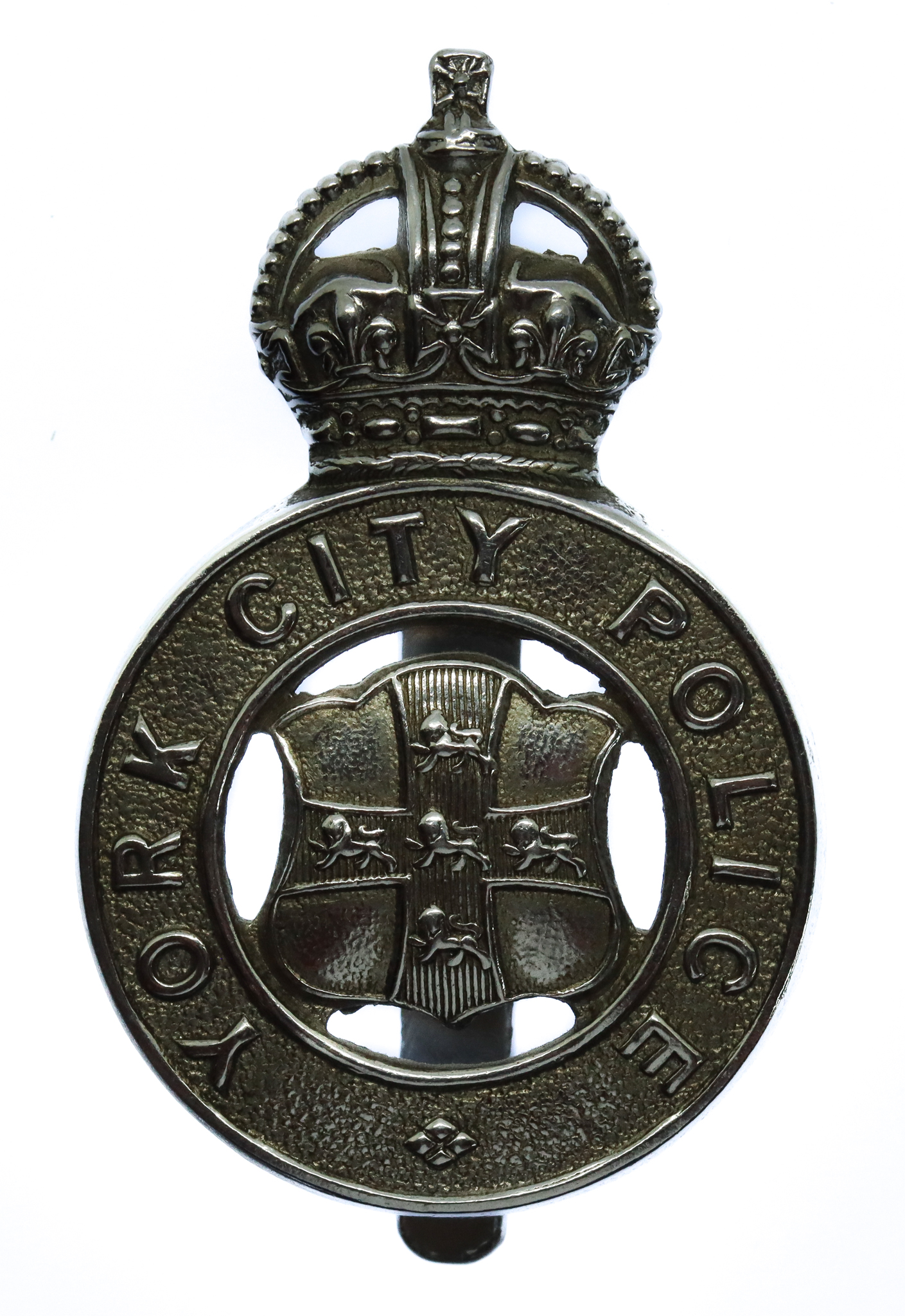 York City Police Cap Badge - King's Crown