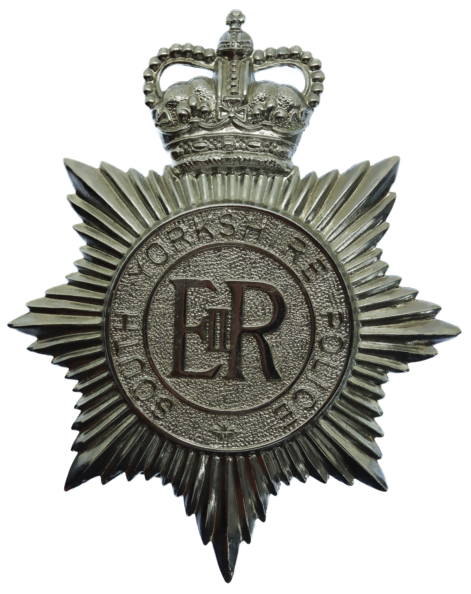 South Yorkshire Police Helmet Plate - Queen's Crown